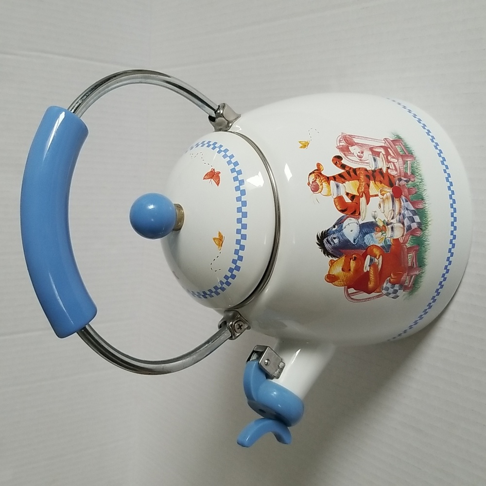Vintage Disney Simply Pooh Enameled Whistling Teapot